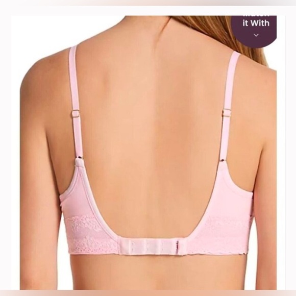 NATORI BLESS PERFECTION CONTOUR SOFT CUP BRA PEONY BRA PINK 34DD - Picture 3 of 6